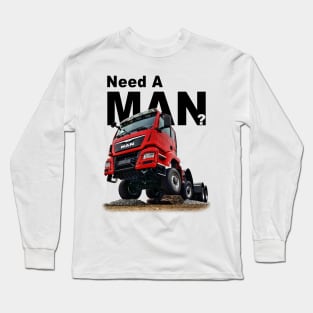 Need MAN TGS 41.480 8x8 Black - Trucknology Days Long Sleeve T-Shirt